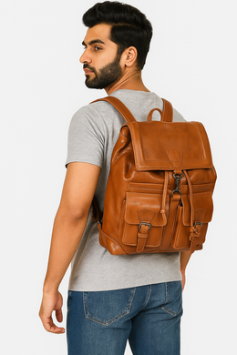 Cabrini Heritage Leather Backpack – Vintage Tan