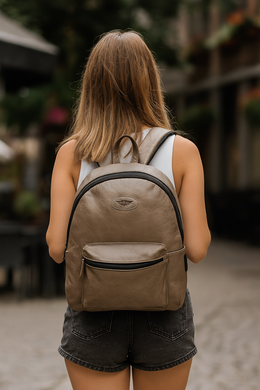 Classic Leather Backpack for Men & Women