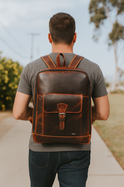 Premium Leather Backpack – Urban Utility & Comfort