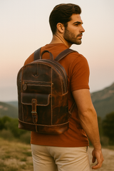 Full Grain Leather Laptop Backpack – Urban Classic