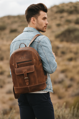 Full Grain Leather Laptop Backpack – Urban Classic