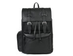 Classic Black Leather Backpack – Full Grain Edition