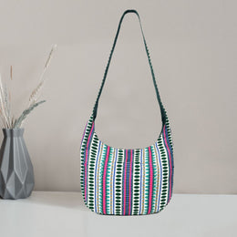 Illinois Reversible Sling Bag – Dual-Style Jacquard Crossbody