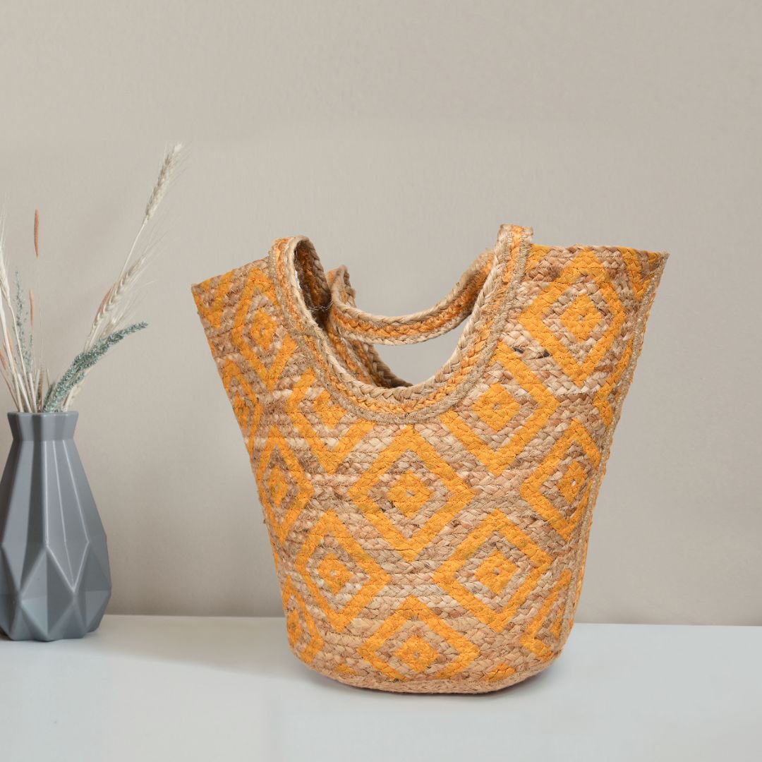 Eco Luxe Tote  Organic Jute Tote Bag- LB860