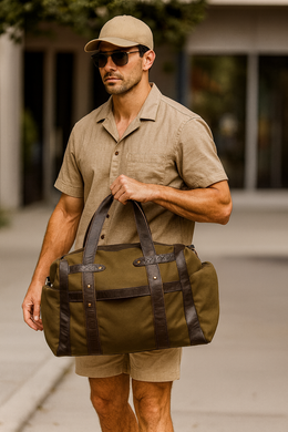 The Rugged Heritage Canvas & Leather Duffle – Built for Adventures, Styled for Life