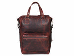 handcrafted men’s leather backpack in tan