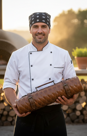 Arctic Blade Quilted Leather Knife Roll -  Sienna