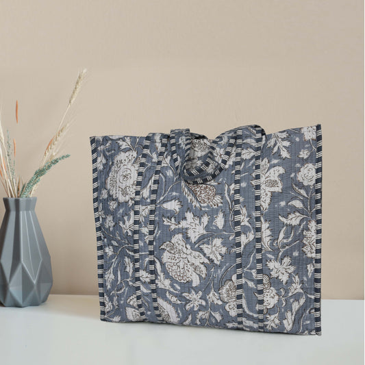 Quilted Cotton  Tote Bags