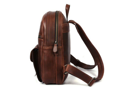 Velour Leather Backpack