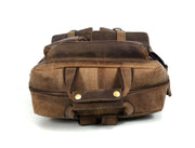 Hunter Brown Vintage Leather Backpack