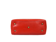 Full Grain Leather Tote Bag – Red