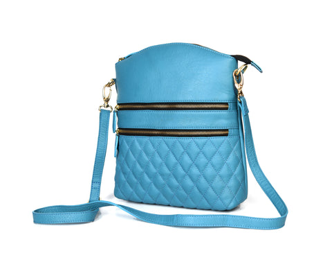 Leather Quilted Crossbody Bag