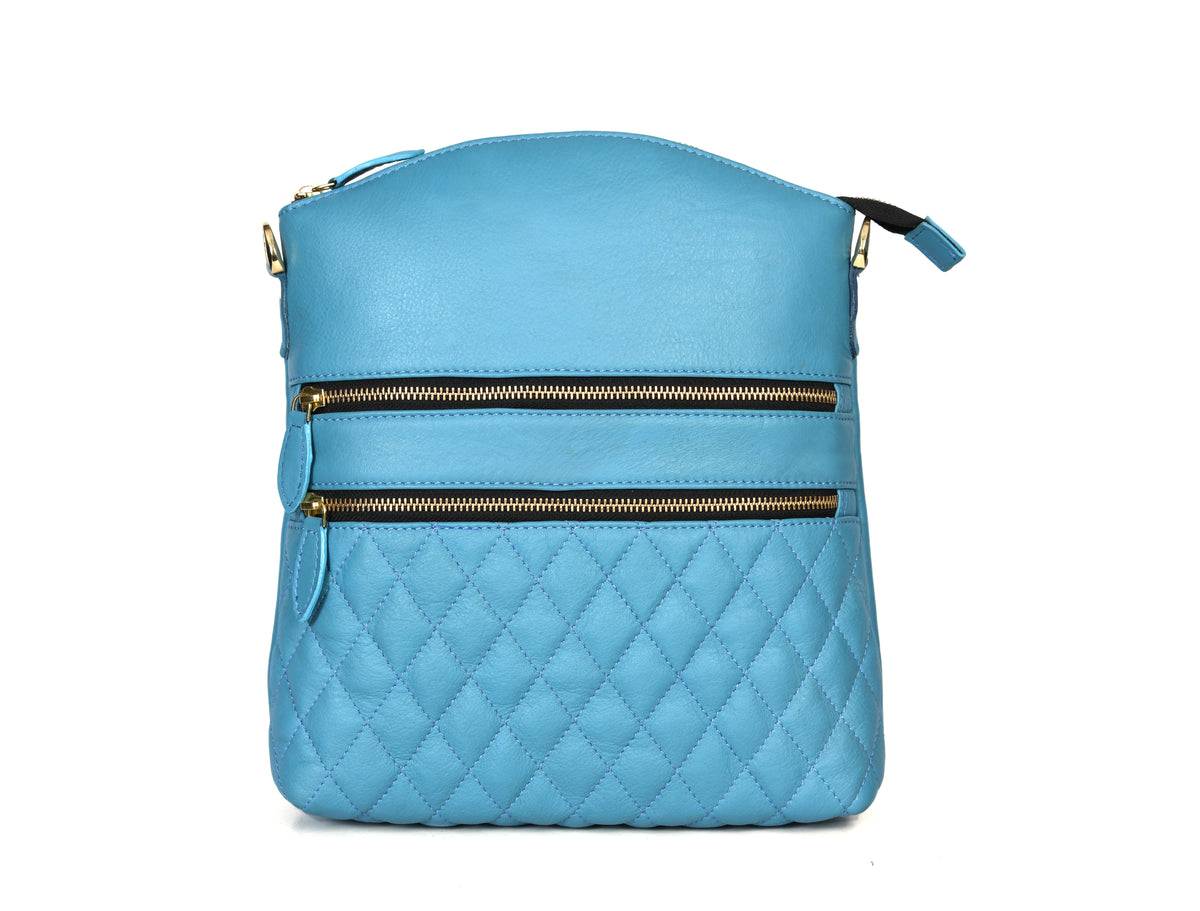 Leather Quilted Crossbody Bag