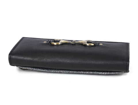 Leather Kilim Clutch For Women