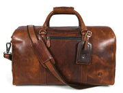 Full Grain Leather Weekender Bag – NY Brown