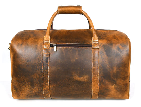 Taranto Leather Weekender Bag  - Hickory