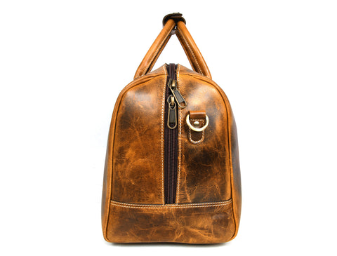 Taranto Leather Weekender Bag  - Hickory