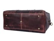 Full Grain Leather Weekender Bag – Hickory Brown