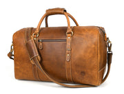 Full Grain Leather Weekender Bag – Tawny Brown