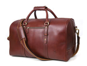 Full Grain Leather Weekender Combo – Pecan Brown