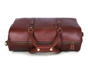 Full Grain Leather Weekender Combo – Pecan Brown