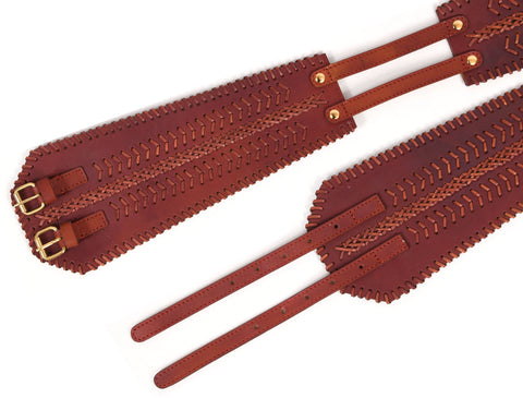 Crafted Core  Leather Belt ( WBLT-529 ) - Red