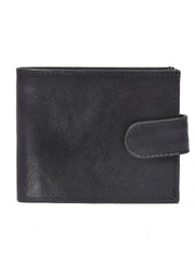 Cabrini Nocturne Black Bifold Wallet with Flip ID Window