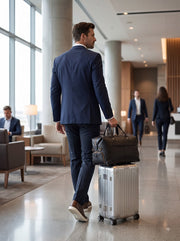 ELORA – Premium Black Leather Travel Duffle Bag