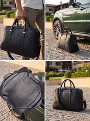VAREN – Premium Leather Travel & Business Duffle Bag