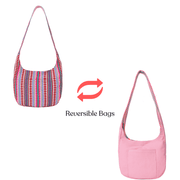 Illinois Reversible Sling Bag – Dual-Style Jacquard Crossbody