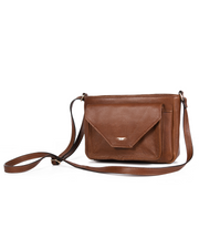 Chic Brown Leather Crossbody – Minimal & Versatile
