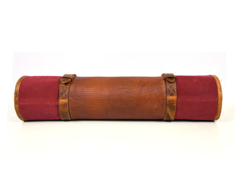 Marchena Canvas Knife Roll - Raspberry