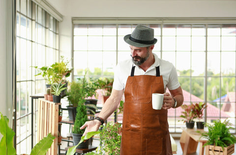 Manresa Leather Apron - Caramel Brown