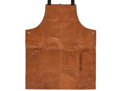 Manresa Leather Apron - Caramel Brown