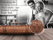 Arctic Blade Quilted Leather Knife Roll - Sienna - Cabrini - Elegance Perfected