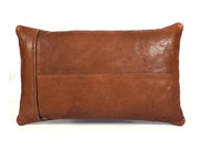 Arizona Leather Pillow Cover - Brown - Cabrini - Elegance Perfected