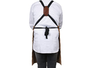 Arucas Suede Apron - Caramel Brown - Cabrini - Elegance Perfected