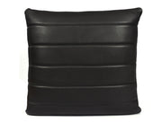 Baltimore Leather Pillow Cover Raven Black - Cabrini - Elegance Perfected