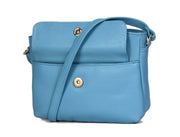 Blue Haze Handbag – Artisanal Top Grain Leather Elegance - Cabrini - Elegance Perfected