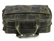 Brooks Upcycled Leather Duffle Bag – Seaweed - Cabrini - Elegance Perfected
