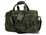 Brooks Upcycled Leather Duffle Bag – Seaweed - Cabrini - Elegance Perfected