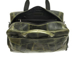 Brooks Upcycled Leather Duffle Bag – Seaweed - Cabrini - Elegance Perfected