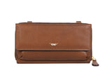 Brown Chic Leather Crossbody Bag - Cabrini - Elegance Perfected