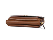 Brown Chic Leather Crossbody Bag - Cabrini - Elegance Perfected