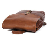 Cabrini Artisan Leather Backpack – Classic Brown Travel Companion - Cabrini - Elegance Perfected