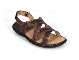 Cabrini Dark Brown Leather Slippers for Men – Handcrafted & Comfortable - Cabrini - Elegance Perfected