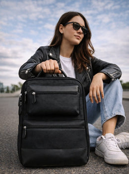 Cabrini Executive Tech - Ready Laptop Backpack – Black - Cabrini - Elegance Perfected