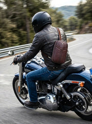 Cabrini Metro Sling Full Grain Biker Bag - Cabrini - Elegance Perfected