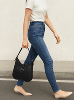 Cabrini Modern Curve Leather Shoulder Bag - Cabrini - Elegance Perfected