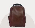 Cabrini Morano – Premium Full - Grain Brown Leather Laptop Backpack - Cabrini - Elegance Perfected